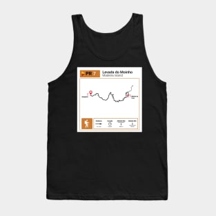 Madeira Island PR7 LEVADA DO MOINHO trail map Tank Top